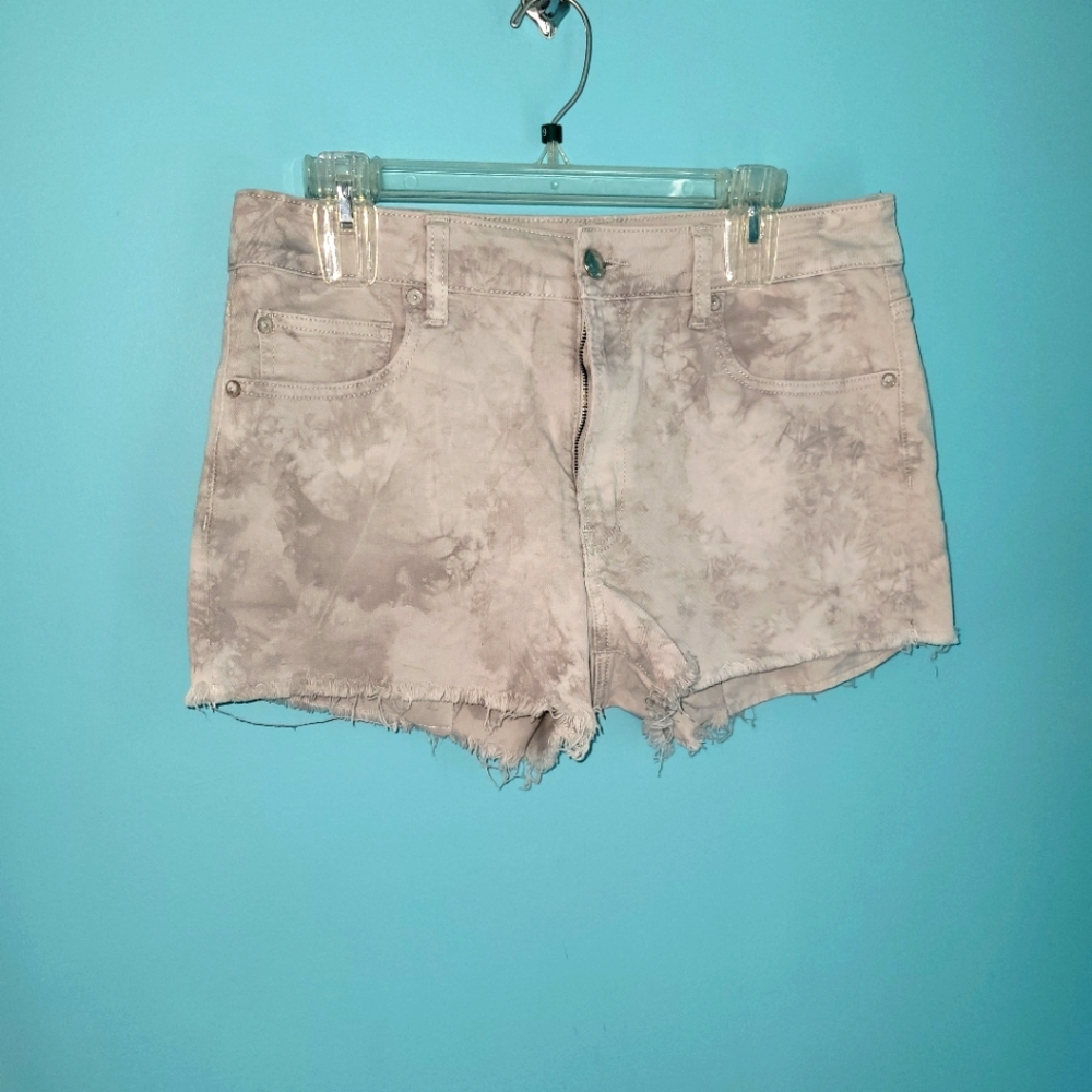 American Eagle Gray Tone Tie-Dye Jean Shorts Sz. 14